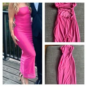 Small pink dress, worn once for 4 hours at a wedding